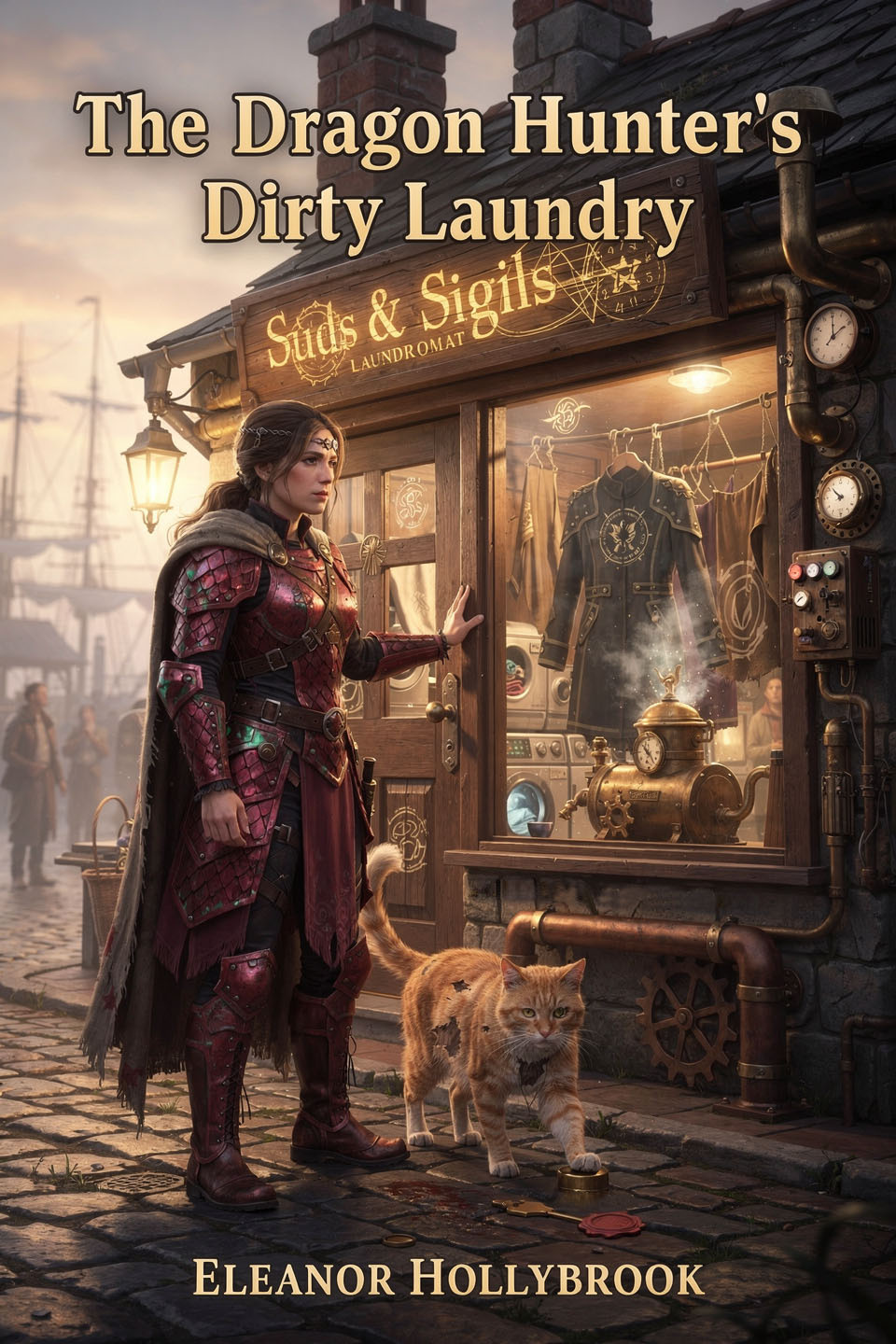 Cover art for Dragon Hunter's Dirty Laundry by Eleanor Hollybrook